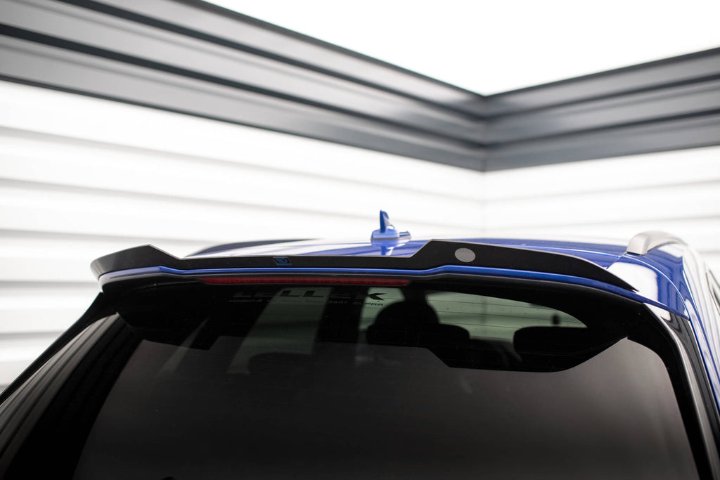 Maxton Design Spoiler CAP passend für Audi Q5 S-Line SUV Mk2 Facelift schwarz Hochglanz