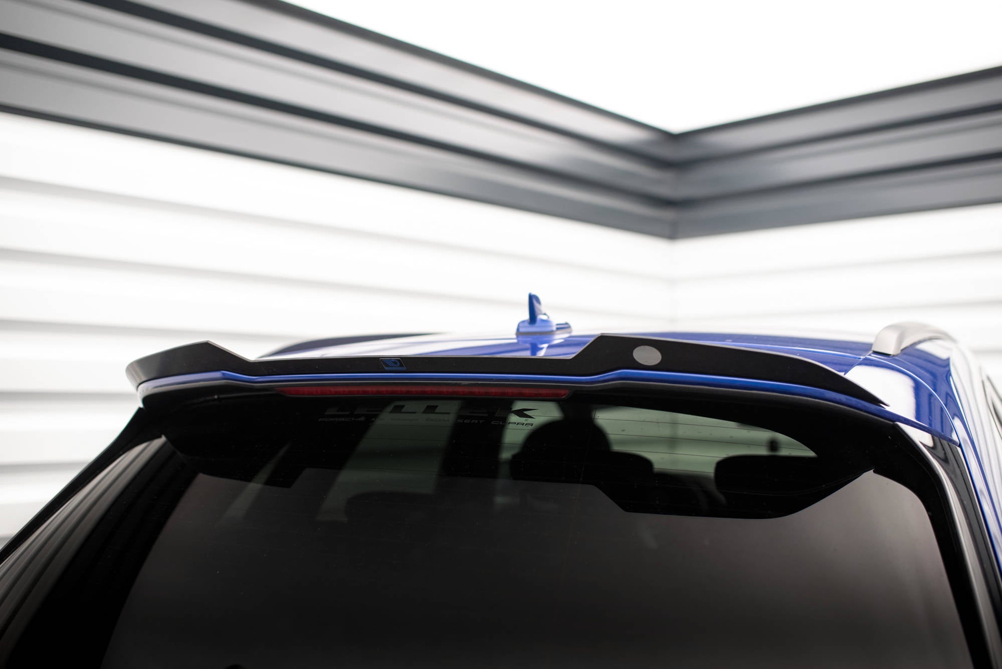 Maxton Design Spoiler CAP passend für Audi Q5 S-Line SUV Mk2 Facelift schwarz Hochglanz