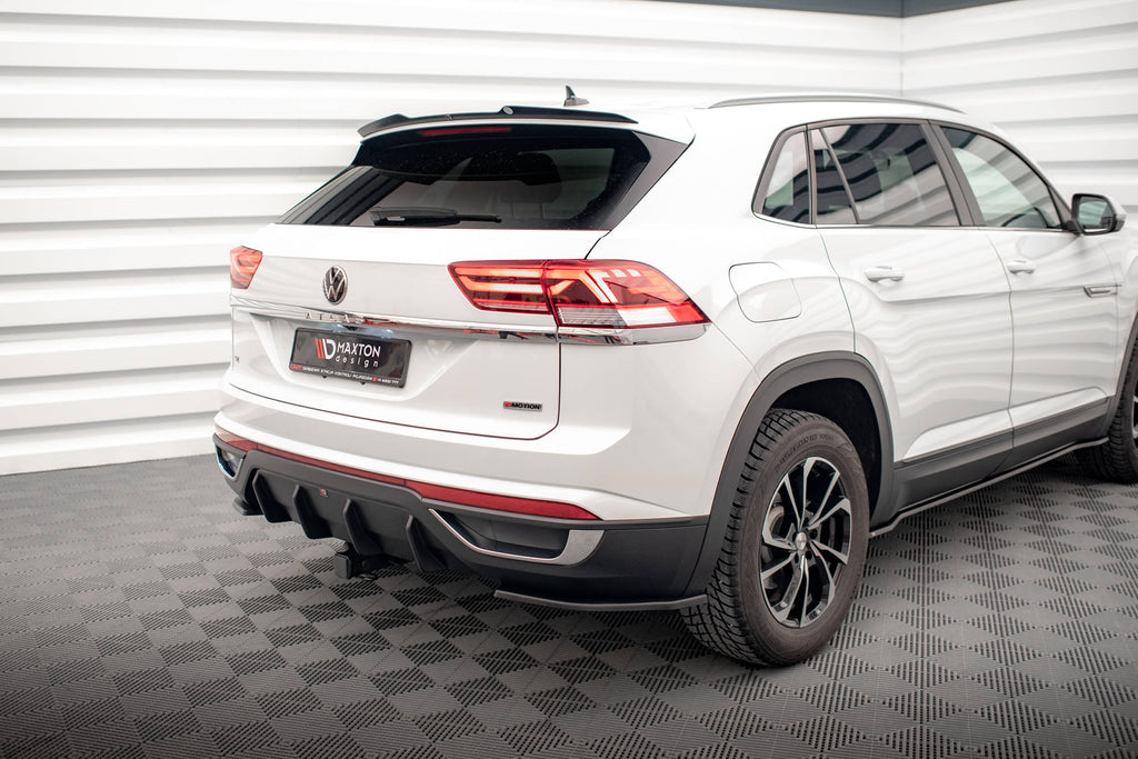 Maxton Design Diffusor Heck Ansatz passend für VW Atlas Cross Sport schwarz Hochglanz