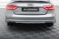 Maxton Design Diffusor Heck Ansatz passend für Audi S5 / A5 S-Line 8T Facelift (Einzelauspuff li. re.)