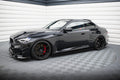 Maxton Design Street+ Seitenschweller Leisten passend für V.3 passend für BMW M2 G87 schwarz Hochglanz