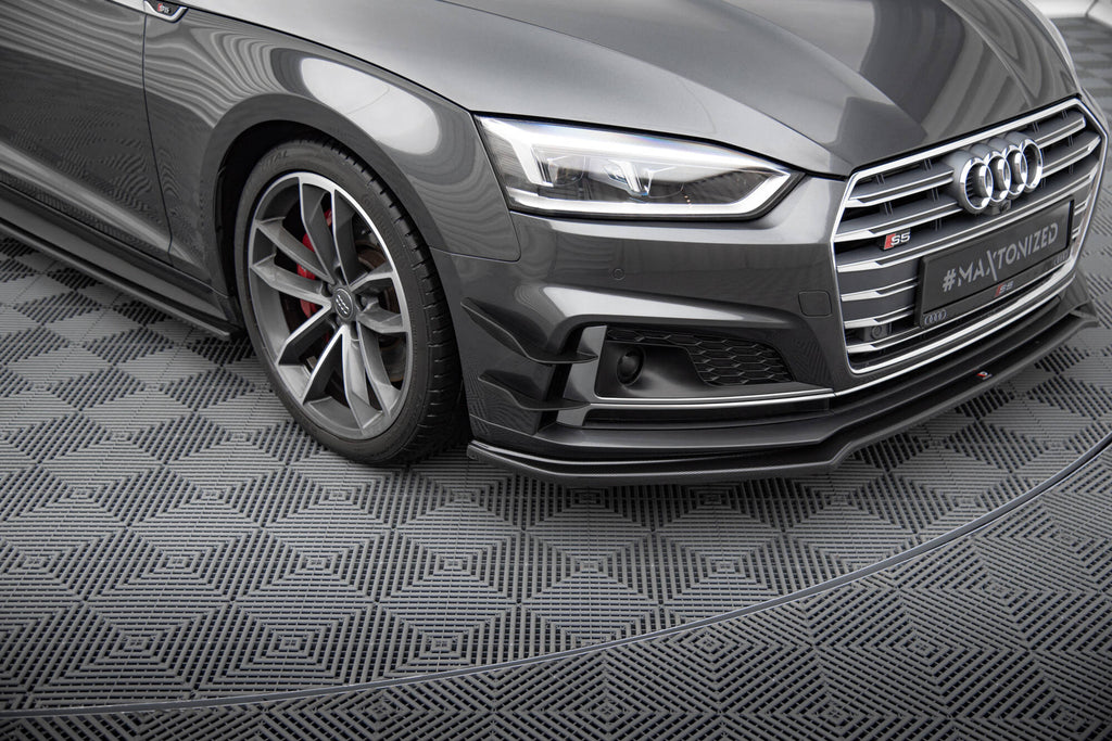 Maxton Design Stoßstangen Flaps Wings vorne Canards passend für Audi S5 / A5 S-Line Coupe / Sportback F5