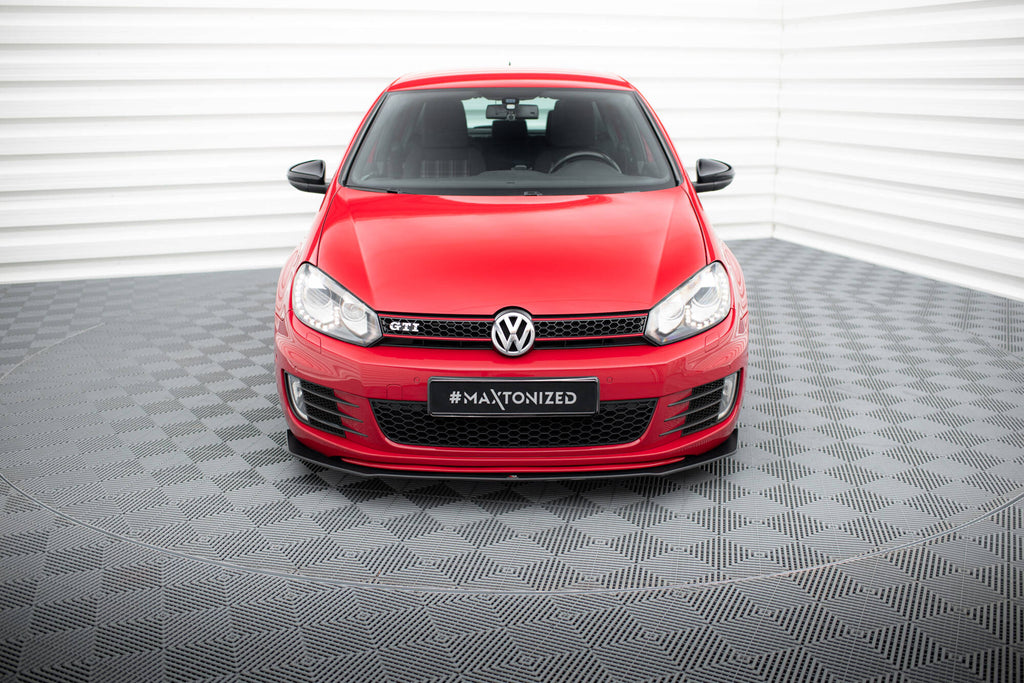 Maxton Design Street Pro Street+ Spoilerlippe Front Ansatz passend für / Frontansatz V.3 VW Golf GTI Mk6