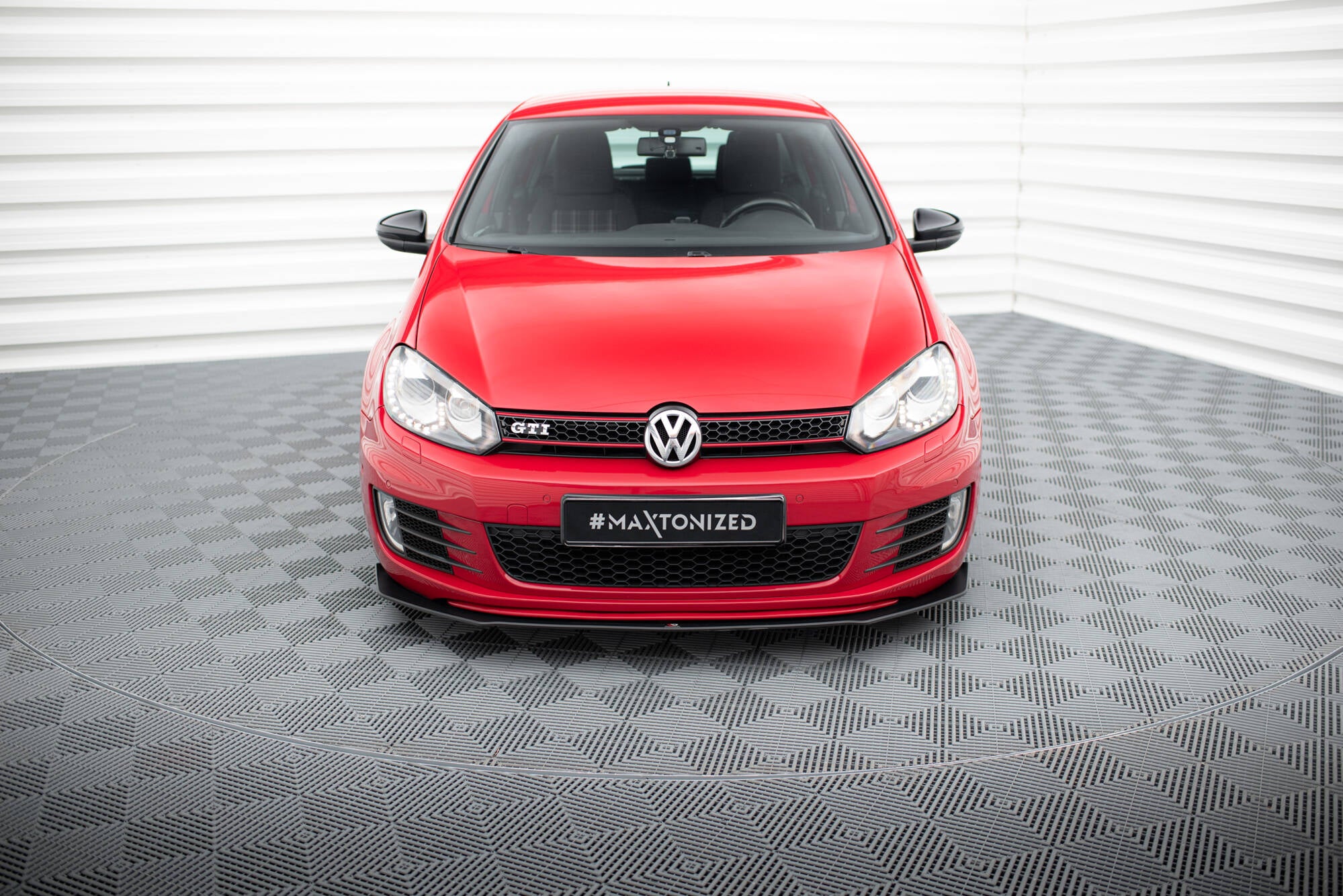 Maxton Design Street Pro Street+ Spoilerlippe Front Ansatz passend für / Frontansatz V.3 VW Golf GTI Mk6