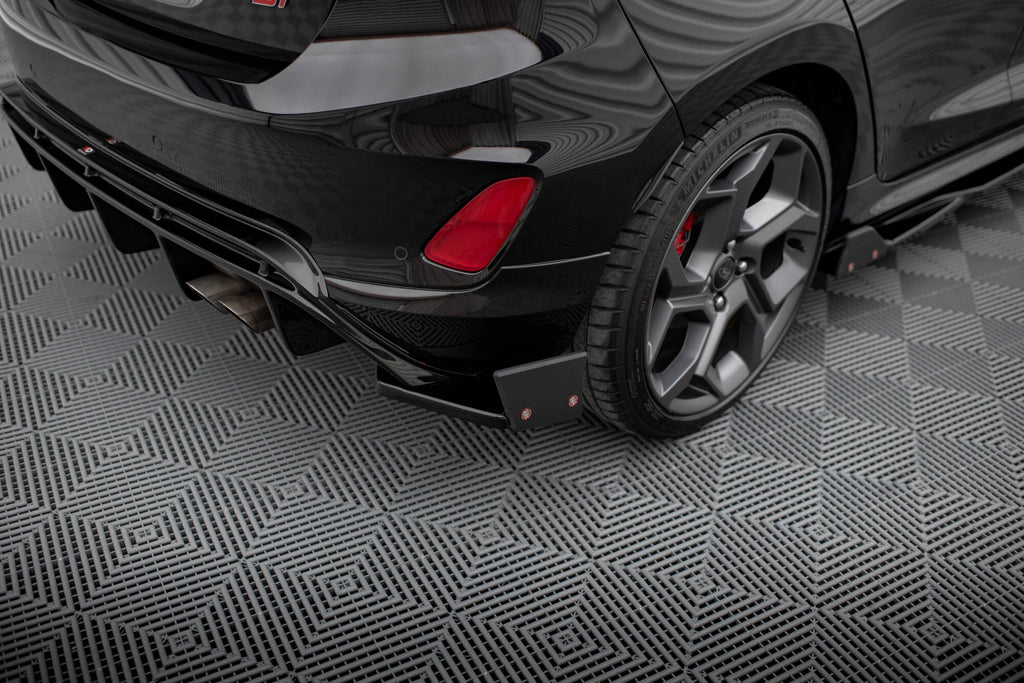 Maxton Design Heck Ansatz Flaps Diffusor passend für V.4 + Flaps Ford Fiesta ST Mk8