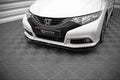 Maxton Design Street+ Spoilerlippe Front Ansatz V.1 passend für Honda Civic Mk9 schwarz Hochglanz