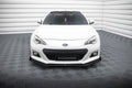 Maxton Design Street Pro Street+ Spoilerlippe Front Ansatz passend für + Flaps passend für V.1 + Flaps Subaru BRZ Mk1 schwarz Hochglanz