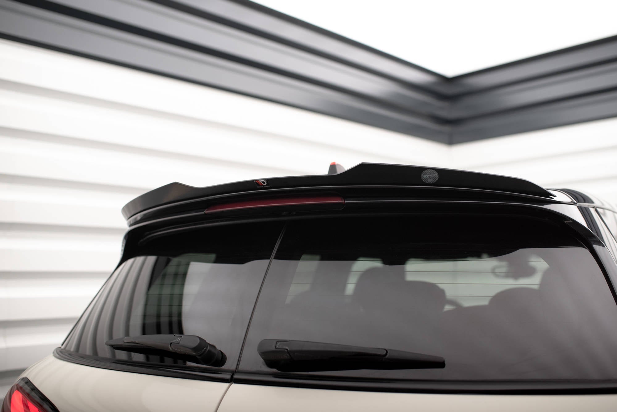 Maxton Design Spoiler CAP passend für Mini Cooper Clubman John Cooper Works F54 schwarz Hochglanz