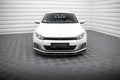 Maxton Design Street+ Spoilerlippe Front Ansatz V.1 passend für VW Scirocco Mk3 Facelift schwarz Hochglanz