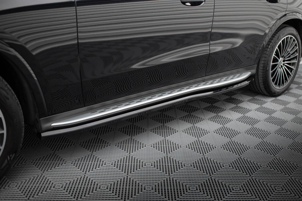 Maxton Design Street+ Seitenschweller Leisten passend für Mercedes-Benz GLC AMG-Line X254 schwarz Hochglanz