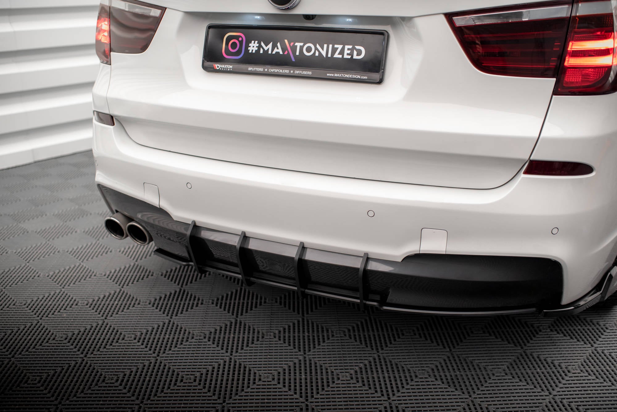 Maxton Design Street Pro Heckschürze passend für BMW X3 M-Paket F25