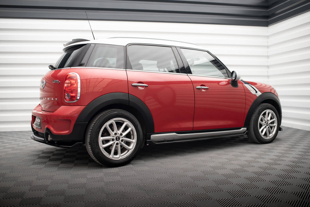 Maxton Design Street+ Seitenschweller Leisten passend für Mini Cooper Countryman R60 Facelift schwarz Hochglanz