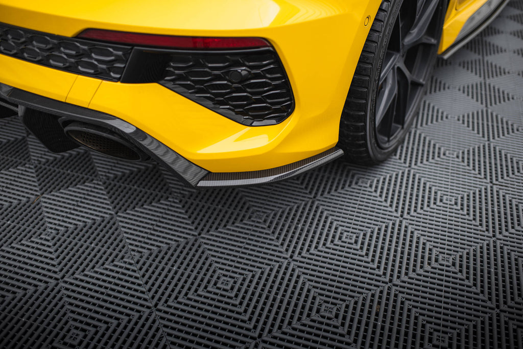 Maxton Design Prepreg Carbon Fiber Heck Ansatz Flaps Diffusor passend für Audi RS3 Sportback 8Y