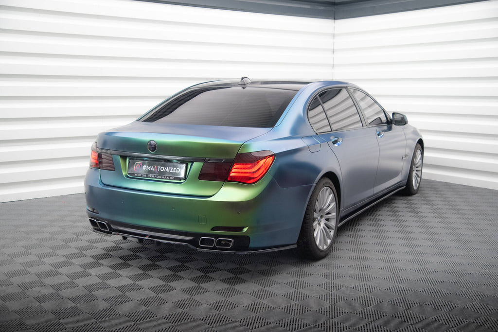 Maxton Design Street+ Mittlerer Diffusor RACE passend für BMW 7 F01 schwarz Hochglanz