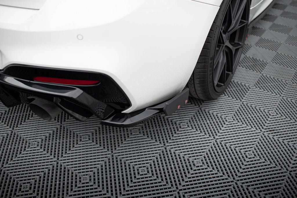 Maxton Design Heck Ansatz Flaps Diffusor V.5 + Flaps passend für (Für heckansatz V.3) BMW 1er M-Paket / M140i F20 Facelift