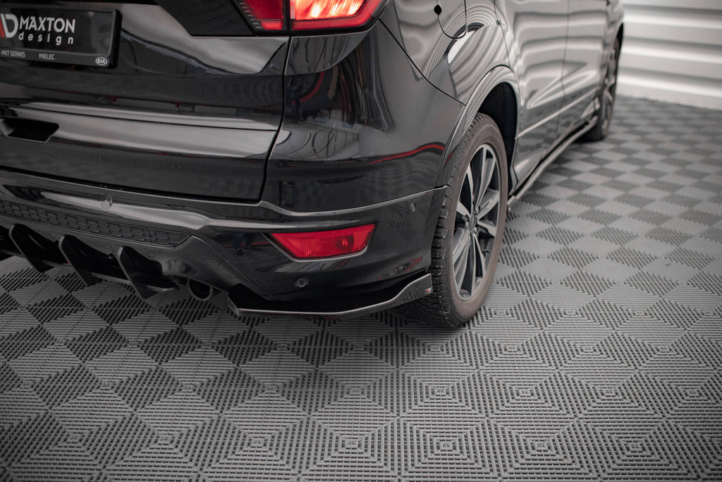 Maxton Design Heck Ansatz Flaps Diffusor passend für Ford Escape ST-Line Mk3 schwarz Hochglanz