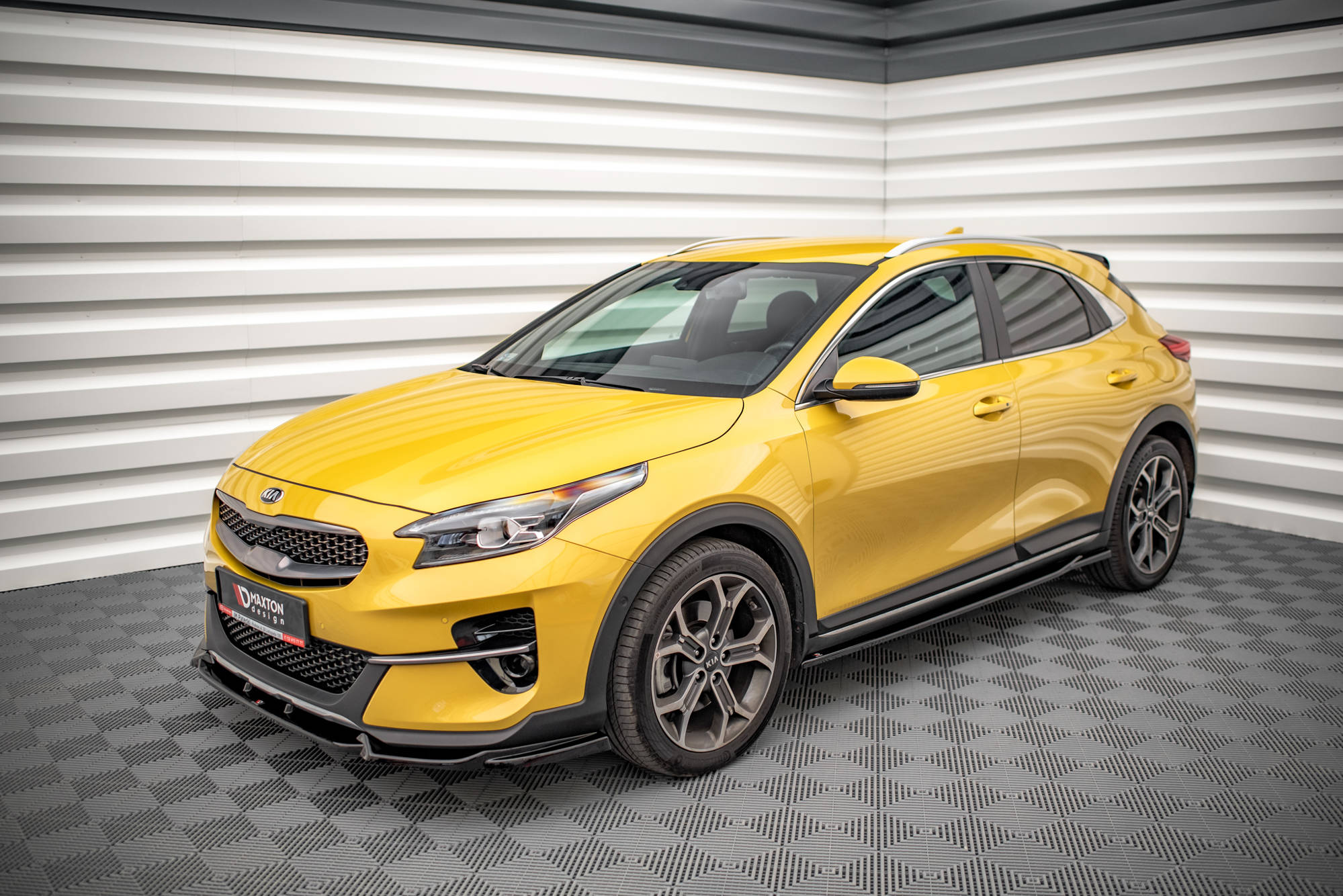 Maxton Design Street+ Seitenschweller Leisten passend für Kia XCeed Mk1 schwarz Hochglanz
