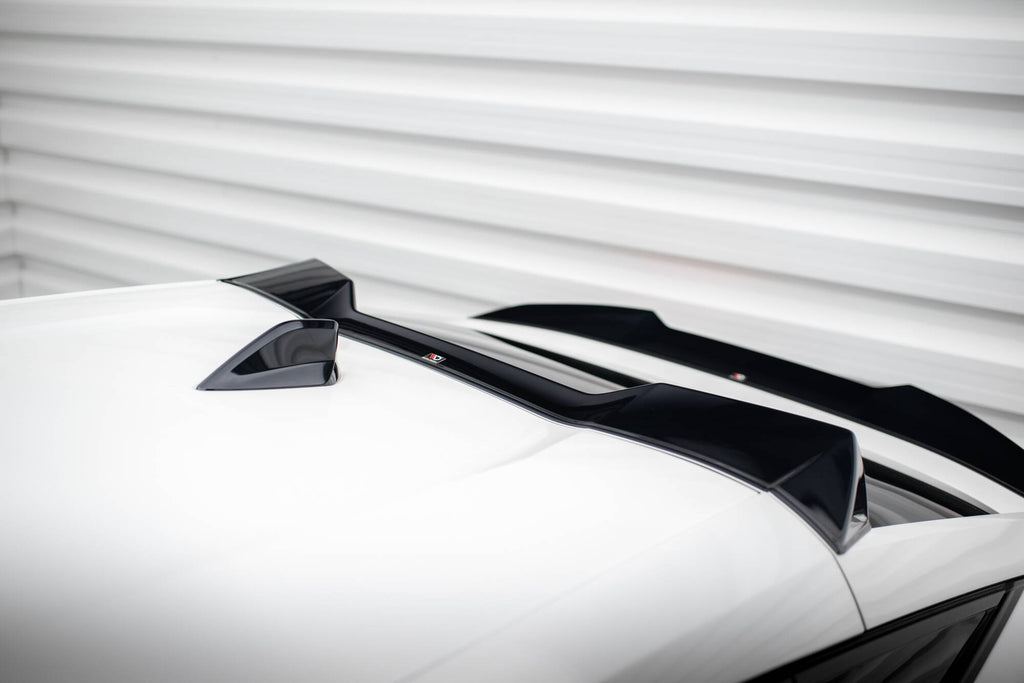 Maxton Design Höher Spoiler CAP 3D passend für Peugeot 408 Mk1 schwarz Hochglanz