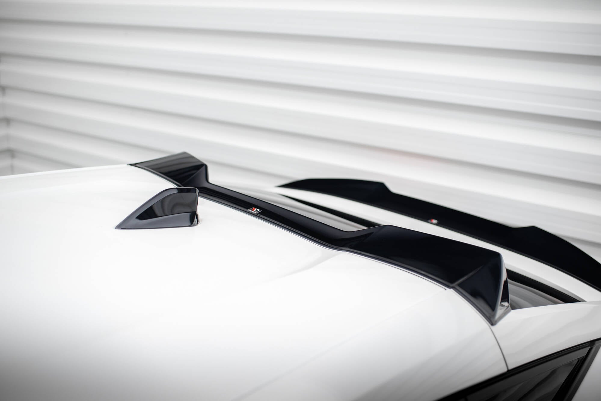 Maxton Design Höher Spoiler CAP 3D passend für Peugeot 408 Mk1 schwarz Hochglanz