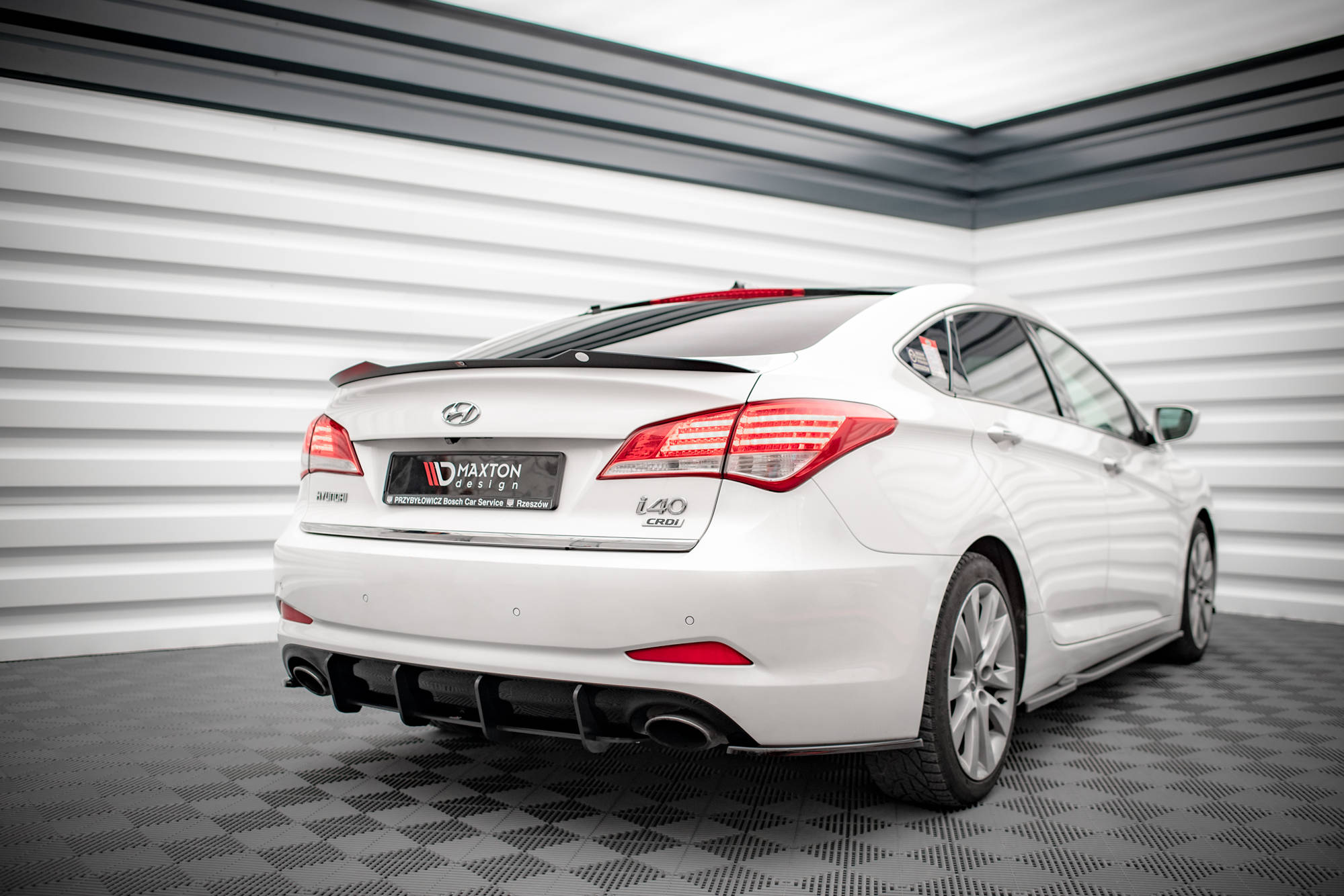Maxton Design Street Pro Heckschürze passend für Hyundai I40 Mk1