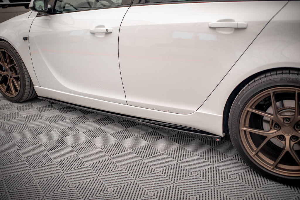 Maxton Design Street+ Seitenschweller Leisten passend für Opel Insignia Mk. 1 OPC schwarz Hochglanz
