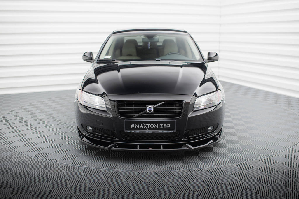 Maxton Design Street+ Spoilerlippe Front Ansatz passend für Volvo S80 Mk2 schwarz Hochglanz