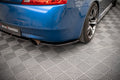 Maxton Design Heck Ansatz Flaps Diffusor passend für Infiniti G37 Coupe schwarz Hochglanz