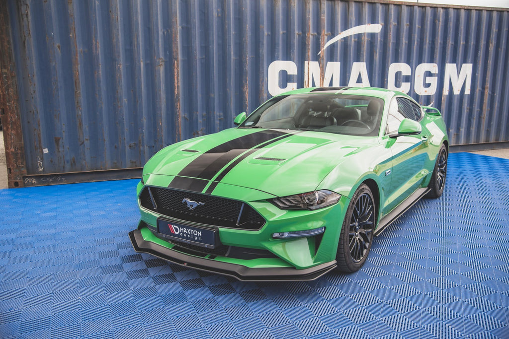 Maxton Design Street Pro Street+ Spoilerlippe Front Ansatz passend für V.1 passend für Ford Mustang GT MK6 Facelift
