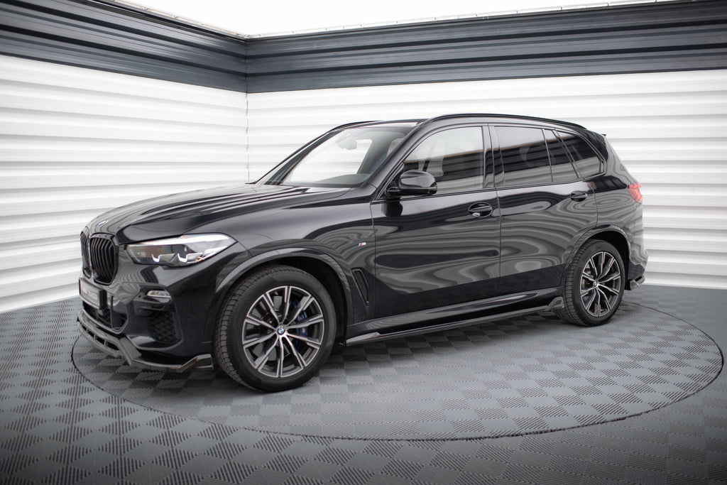 Maxton Design Street+ Seitenschweller Leisten V.2 passend für BMW X5 M-Paket G05 schwarz Hochglanz