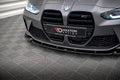 Maxton Design Street+ Spoilerlippe Front Ansatz V.3 passend für BMW M3 Limousine / Touring G80 / G81 schwarz Hochglanz