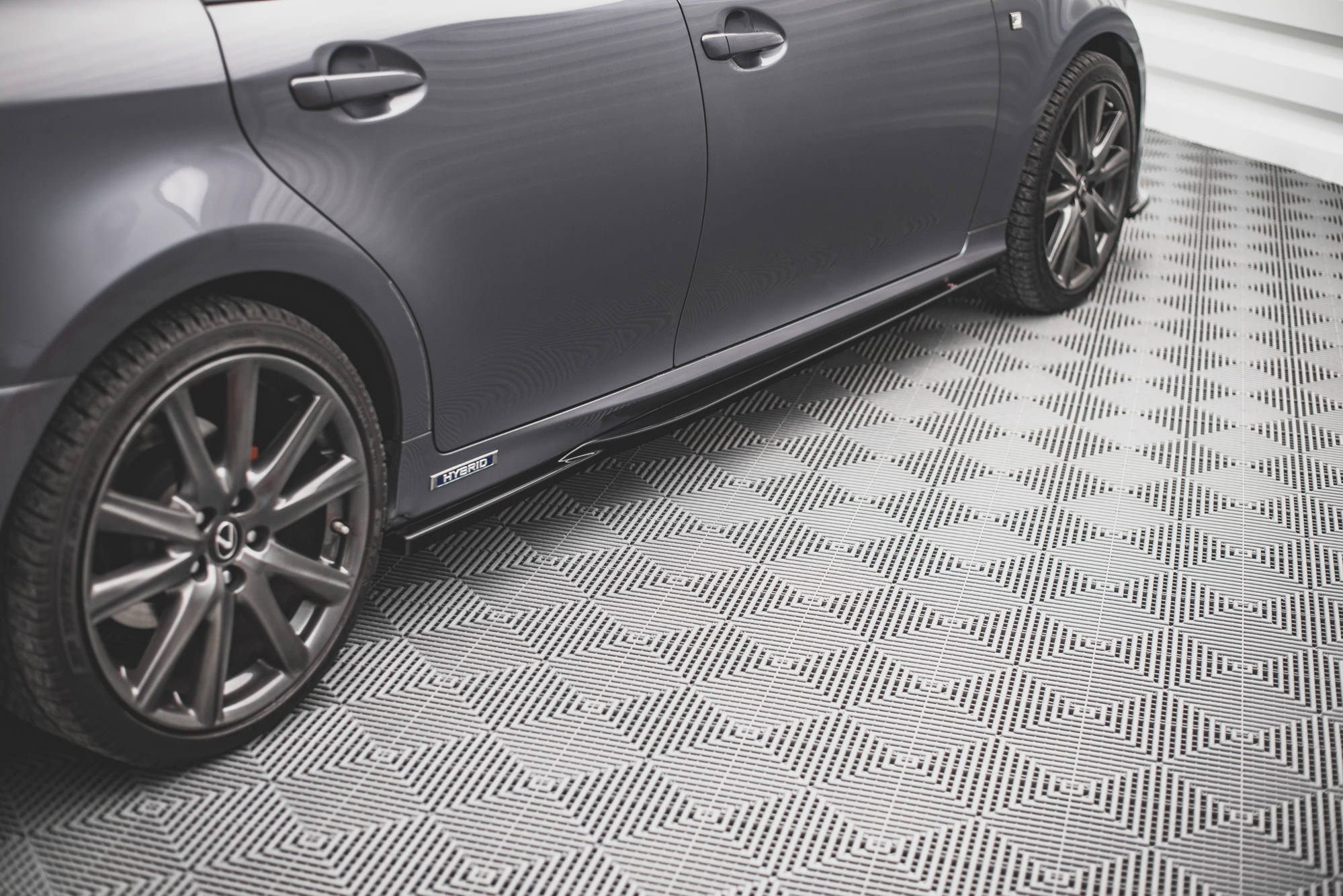 Maxton Design Street+ Seitenschweller Leisten passend für Lexus GS F Sport Mk4(L10) schwarz Hochglanz