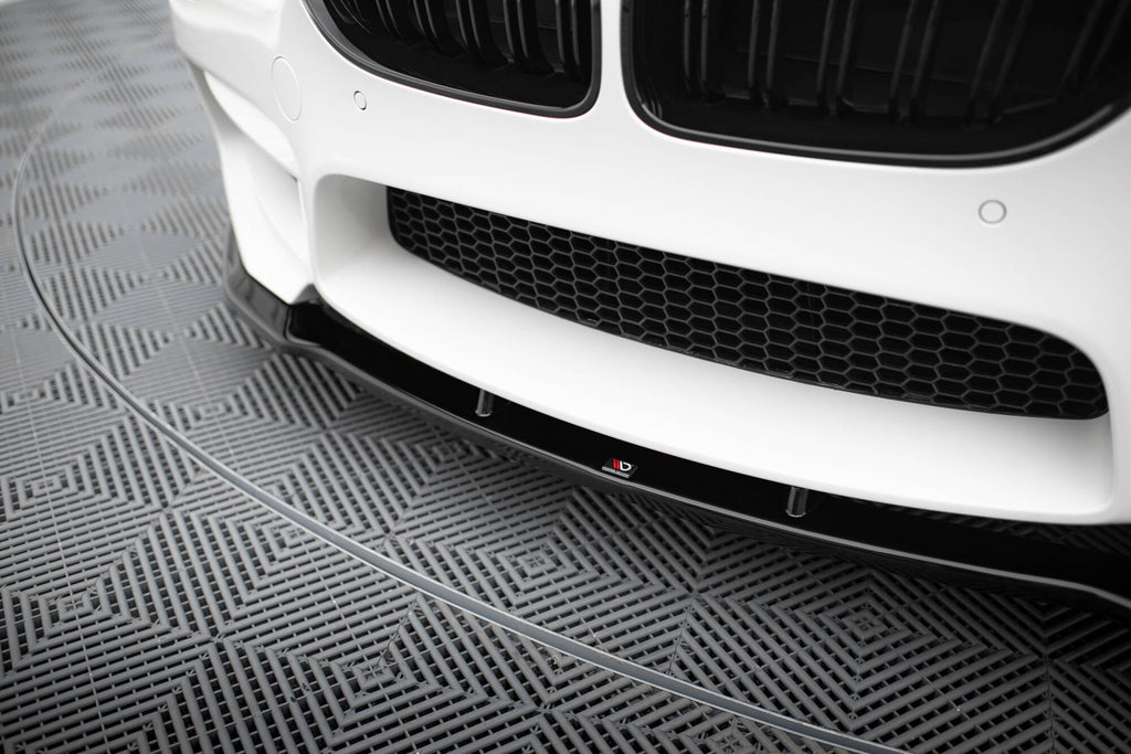 Maxton Design Street+ Spoilerlippe Front Ansatz V.1 passend für BMW M6 Gran Coupe / Coupe / Cabriolet F06 / F13 / F12 schwarz Hochglanz