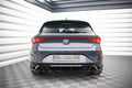 Maxton Design Heck Ansatz Flaps Diffusor passend für Seat Leon FR Hatchback Mk4 schwarz Hochglanz