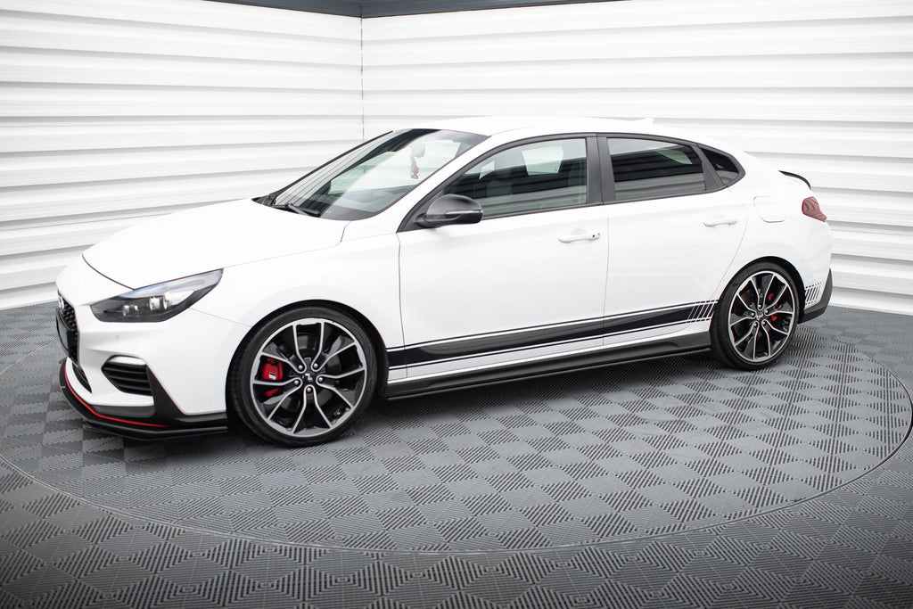 Maxton Design Street Pro Street+ Seitenschweller Leisten passend für V.1 passend für Hyundai I30 N / N-Line Hatchback / Fastback Mk3 / Mk3 Facelift