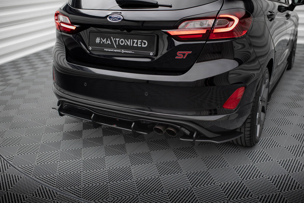 Maxton Design Robuste Racing Diffusor Heck Ansatz passend für Ford Fiesta Mk8 ST