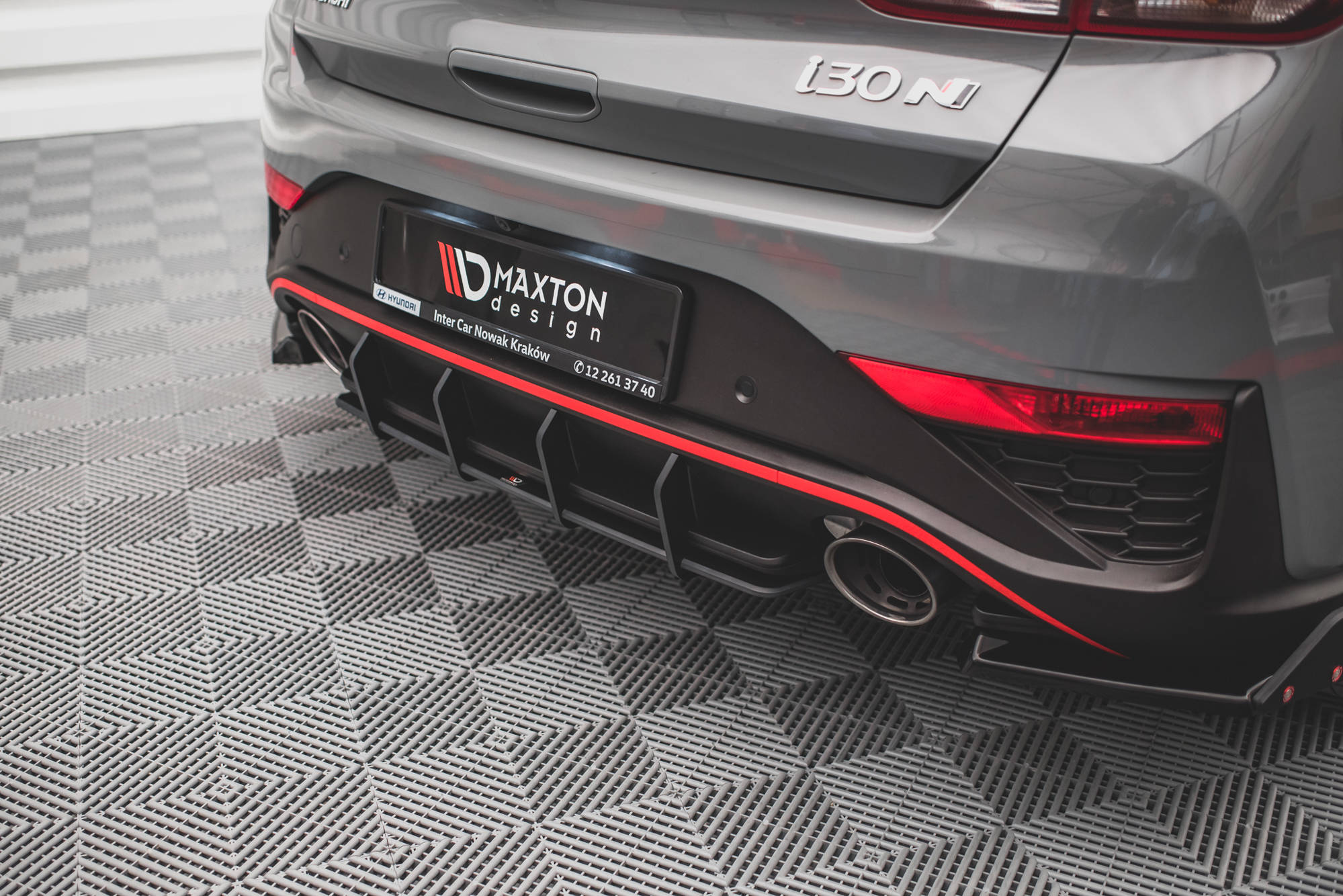 Maxton Design Street Pro Heckschürze passend für Hyundai I30 N Hatchback Mk3 Facelift