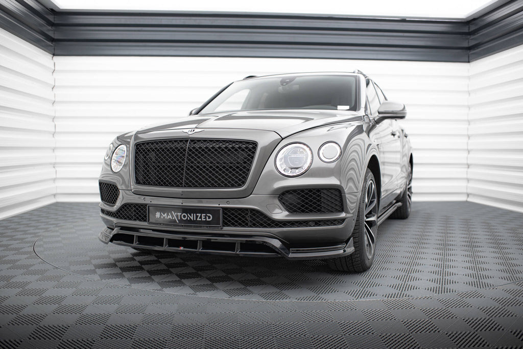 Maxton Design Street+ Spoilerlippe Front Ansatz passend für Bentley Bentayga Mk1 schwarz Hochglanz