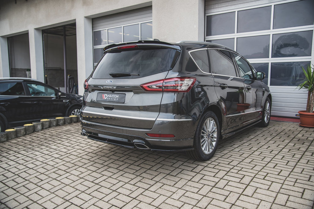 Maxton Design Heckansatz Ford S-Max Vignale Mk2 Facelift schwarz Hochglanz für Ford S-Max Mk2