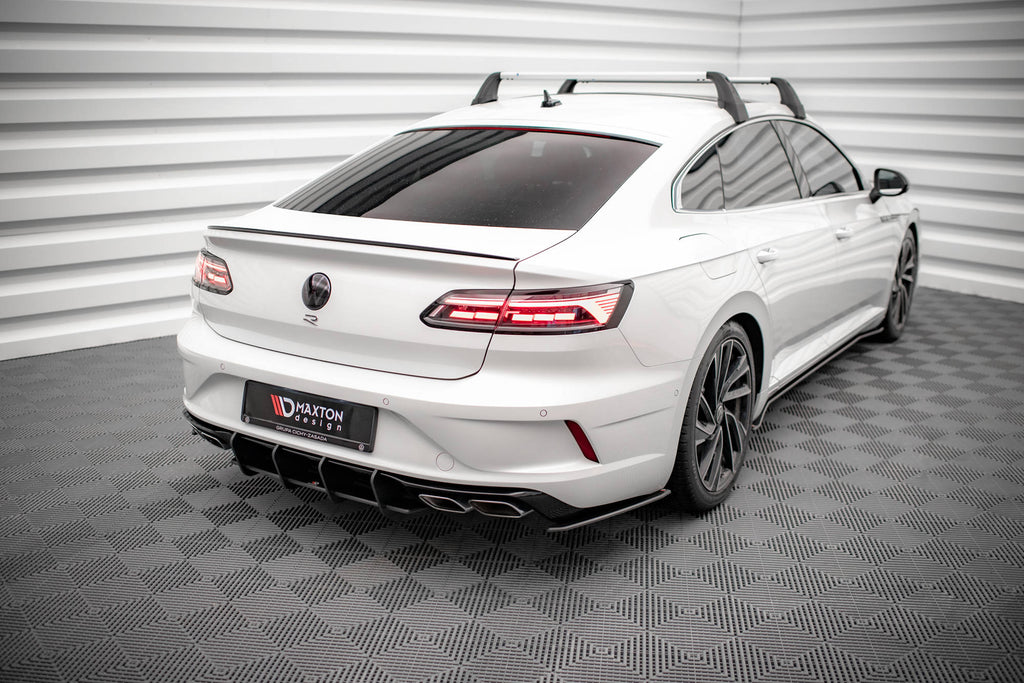 Maxton Design Street Pro Heck Ansatz Flaps Diffusor passend für VW Arteon R Limousine / Shooting Brake Mk1 Faceift