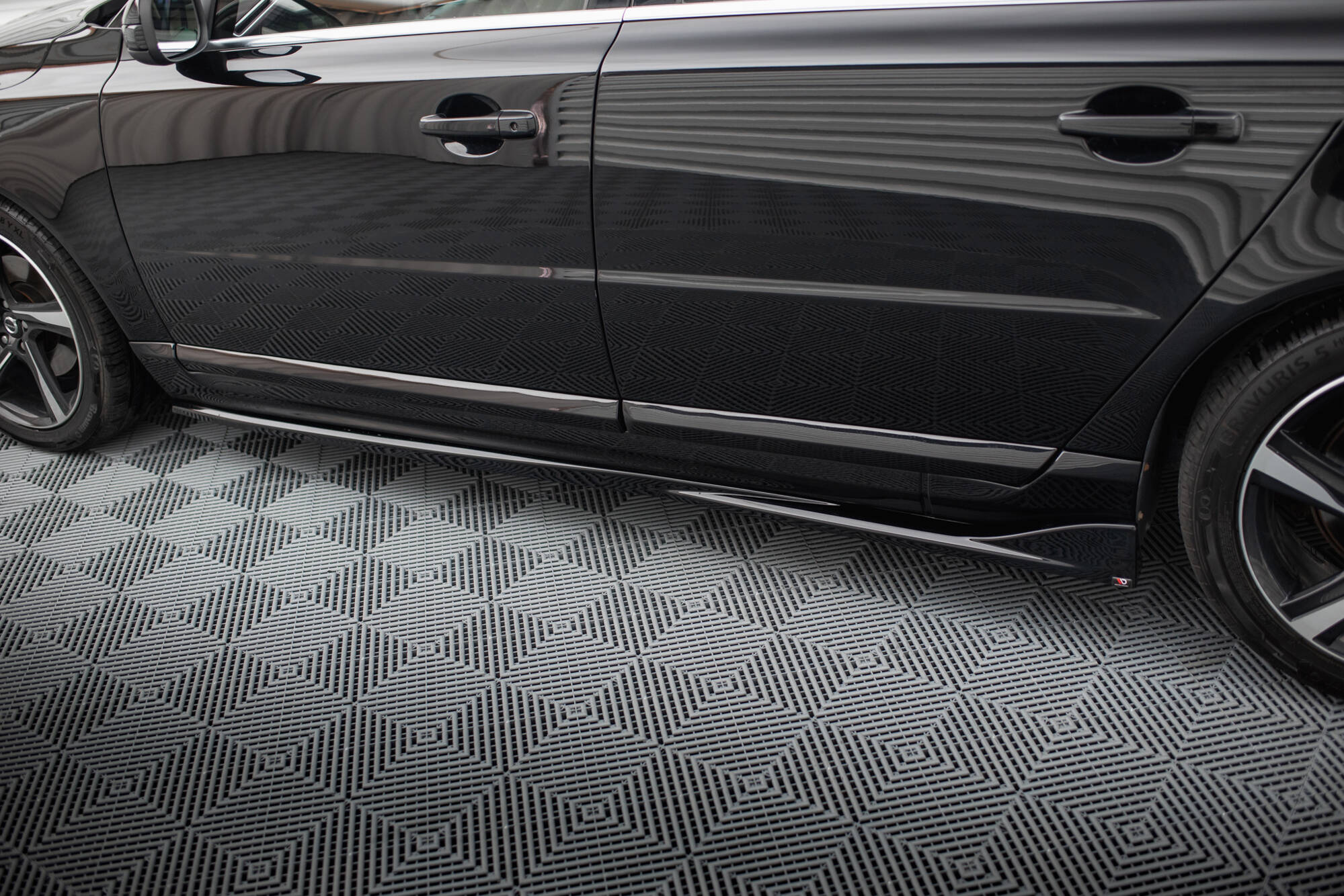 Maxton Design Street+ Seitenschweller Leisten passend für Volvo S80 Mk2 schwarz Hochglanz