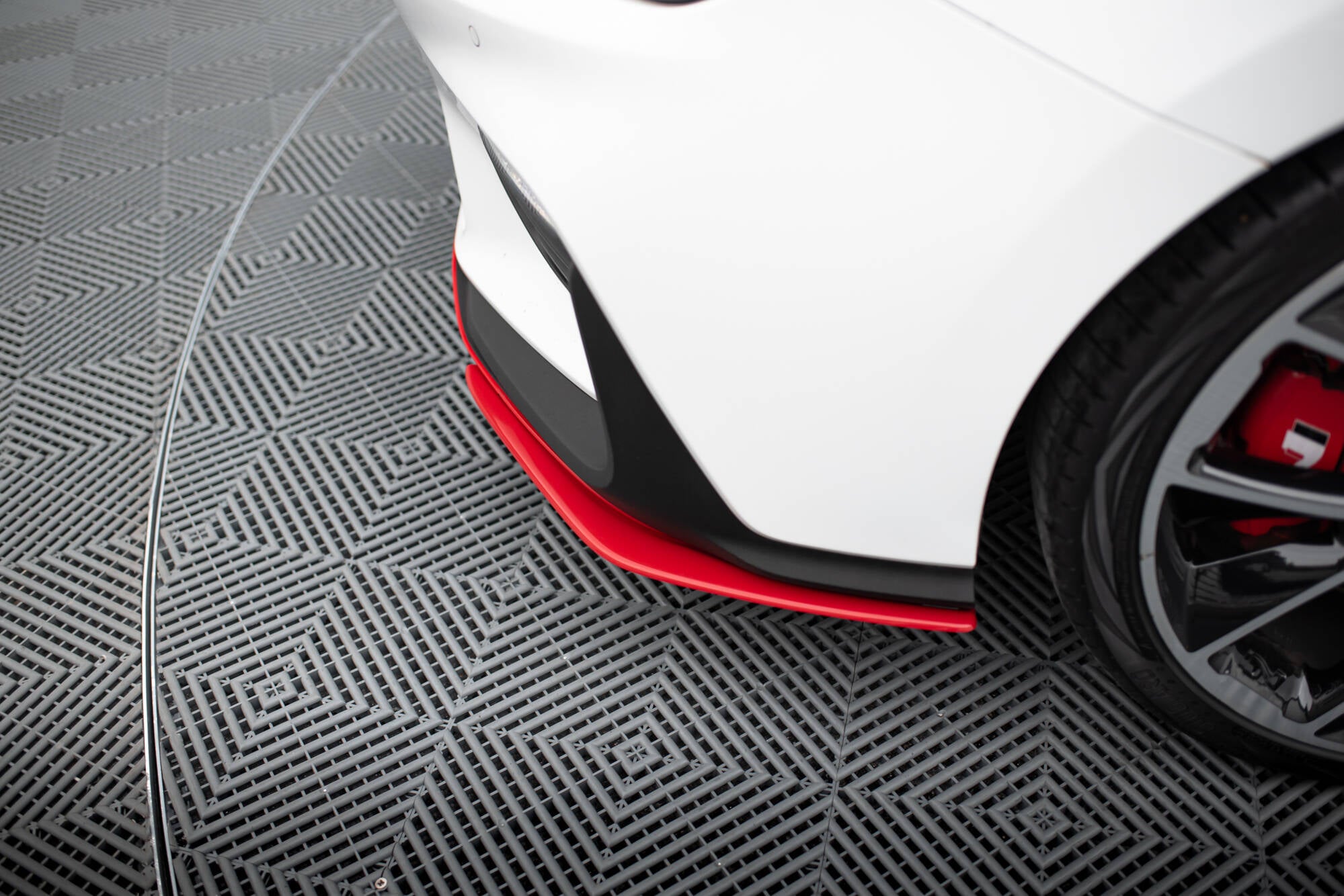 Maxton Design Street+ Spoilerlippe Front Ansatz passend fürs Hyundai I30 N Mk3 Hatchback / Fastback für Hyundai I30 N Mk3