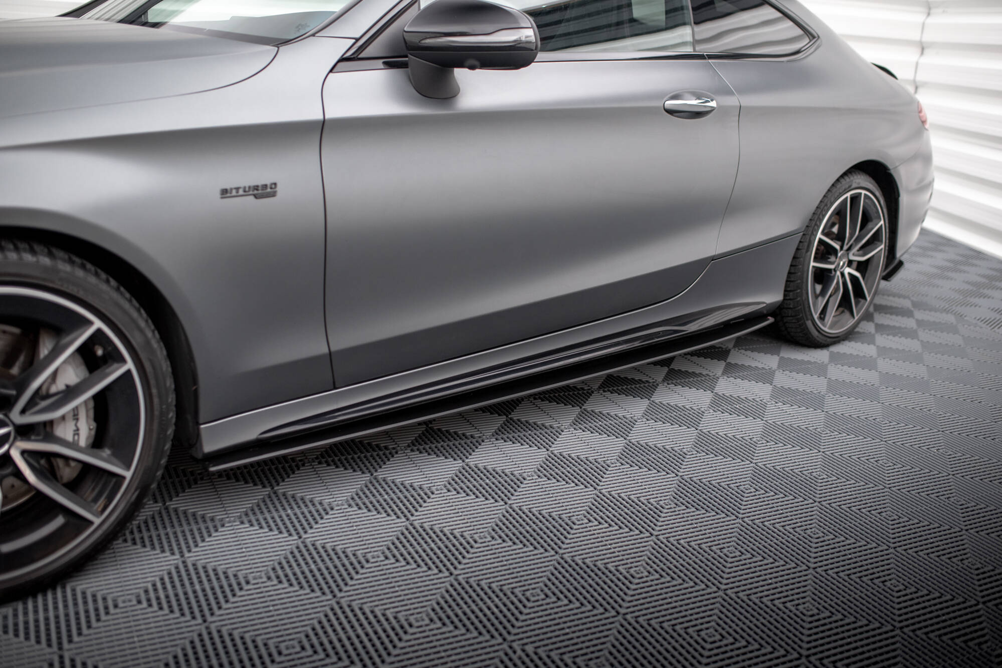 Maxton Design Street Pro Street+ Seitenschweller Leisten passend für Mercedes-AMG C43 Coupe / Cabrio C205 Facelift / A205 Facelift