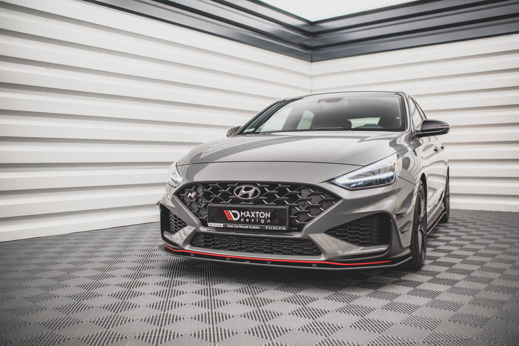Maxton Design Street Pro Street+ Spoilerlippe Front Ansatz passend für Hyundai I30 N Hatchback/Fastback Mk3 Facelift