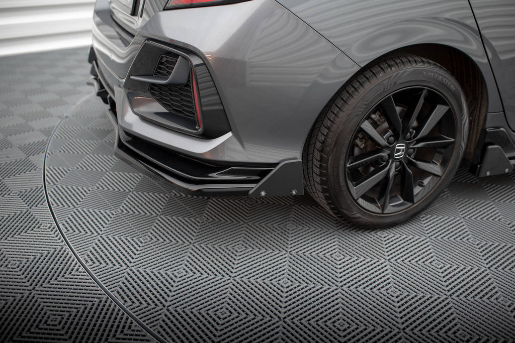 Maxton Design Heckansatz V.1 (mit einem vertikalem balken) + Flaps Honda Civic Sport Mk 10 Facelift für Honda Civic Mk10 Facelift