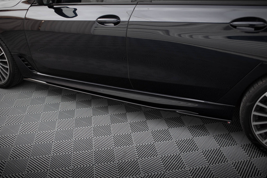 Maxton Design Street+ Seitenschweller Leisten passend für BMW 6er GT G32 M-Paket schwarz Hochglanz