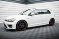 Maxton Design Street+ Seitenschweller Leisten passend für V.3 passend für VW Golf R / R-Line Mk7 schwarz Hochglanz