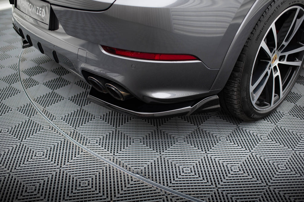 Maxton Design Heckansatz Porsche Cayenne Sport Design / Turbo SUV / Coupe Mk3 Facelift schwarz Hochglanz für Porsche Cayenne Mk3 Facelift