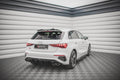 Maxton Design Diffusor Heck Ansatz passend für Audi S3 Sportback 8Y schwarz Hochglanz
