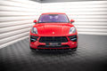 Maxton Design Street+ Spoilerlippe Front Ansatz V.1 passend für Porsche Macan GTS / Sport Design Mk1 Facelift schwarz Hochglanz