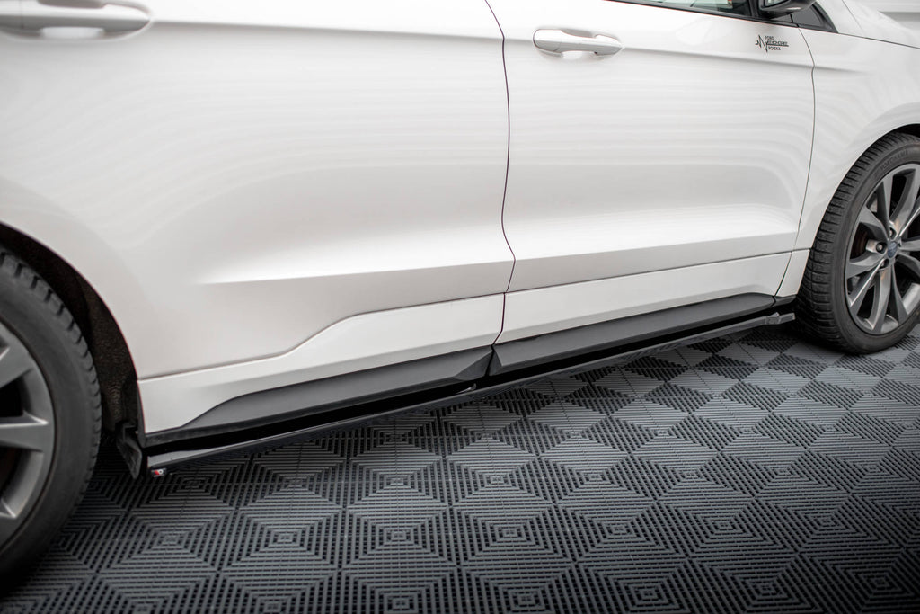 Maxton Design Street+ Seitenschweller Leisten passend für Ford Edge Sport Mk2 schwarz Hochglanz